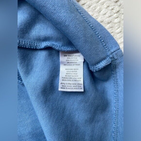 Horny Toad 'Womens Blue Short Sleeve V-Neck Casual Knit Dress Size S - Picture 8 of 11